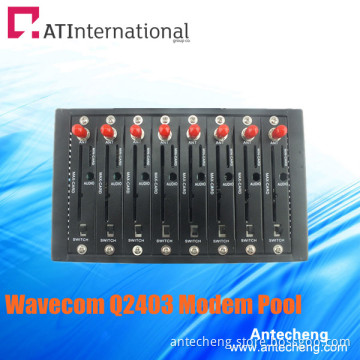 8 Channels Wavecom Q2403 SMS/MMS Modem Pool